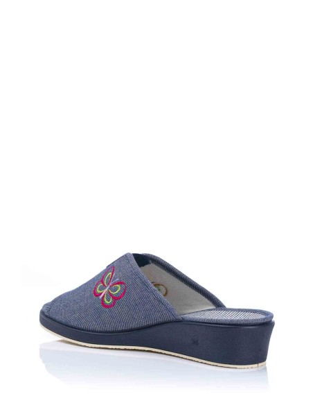 Zapatilla de casa con cuña - Mariposas | Garzón | Club del Zapato