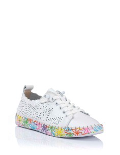 Happy Monk Sneaker en piel - Plantilla de gel