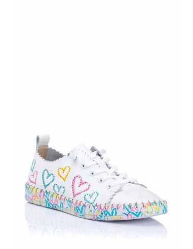 Happy Monk Sneaker en piel - Plantilla de gel