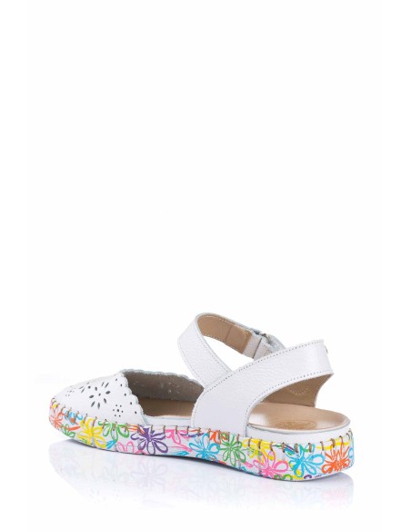 Sandalia en piel - Plantilla de gel