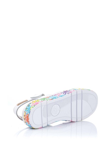 Sandalia en piel - Plantilla de gel
