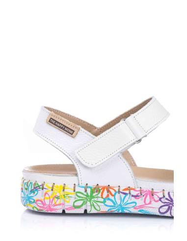Sandalia en piel - Plantilla de gel