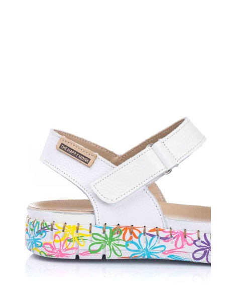 Sandalia en piel - Plantilla de gel