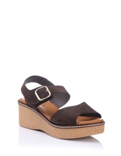 Kaola Sandalia con cuña en piel