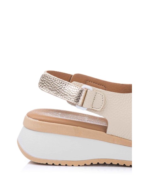 Sandalia de tiras en piel | Oh! my sandals | Club del Zapato
