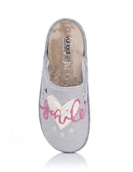 Zapatilla de casa con cuña - "Smile" | Vul-ladi | Club del Zapato