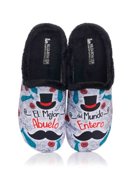 Comprar Zapatilla de casa - "El Mejor abuelo del mundo entero" | Club del Zapato