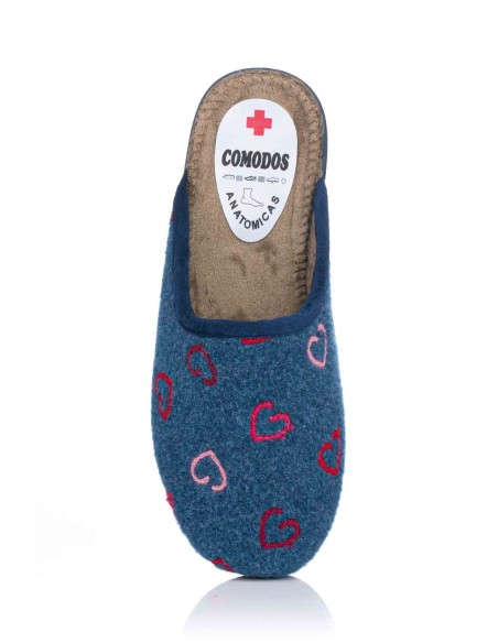 Zapatilla de casa - Corazones | Ruiz y Gallego | Club del Zapato