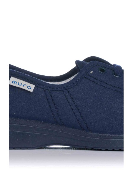 MURO ZAPATILLA LONA CORDÓN CUÑA BAJA - 0033477 | Club del Zapato