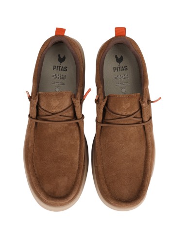 Mocasín hidrofugado de piel - Camel