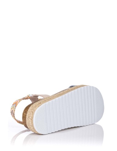 Mustang Sandalia con plataforma - Velcro