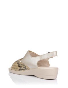 Comprar Sandalia de piel con print serpiente | Club del Zapato 2