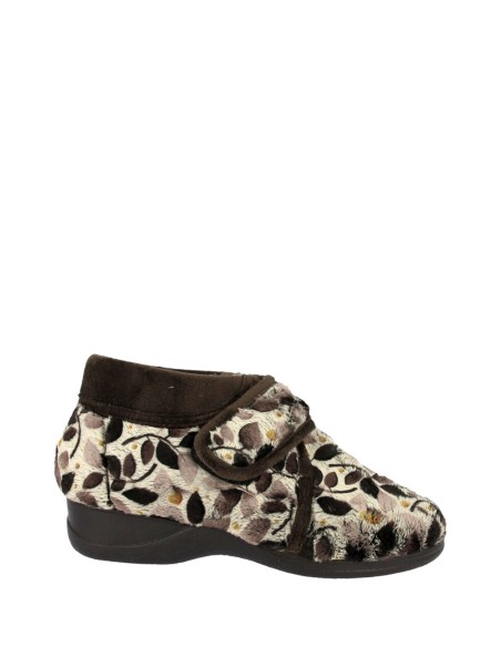 Doctor Cutillas Zapatilla de casa tipo bota - Hojas