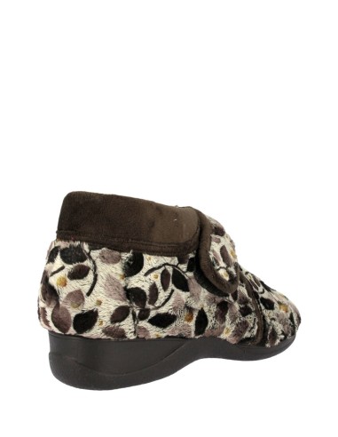Doctor Cutillas Zapatilla de casa tipo bota - Hojas