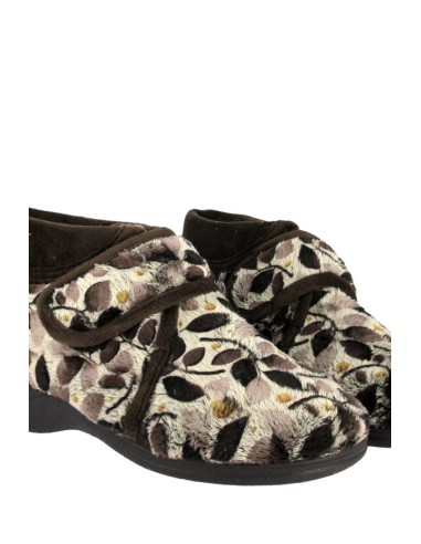 Doctor Cutillas Zapatilla de casa tipo bota - Hojas