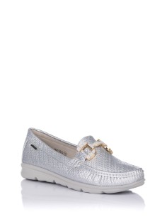 Comprar Mocasín con hebilla - Color plata | Club del Zapato