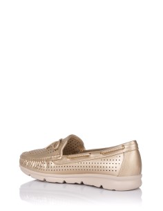 Comprar Mocasín perforado - Color oro | Club del Zapato 2