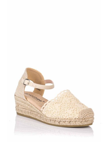 Comprar Sandalia con cuña de ganchillo - Esparto | Club del Zapato