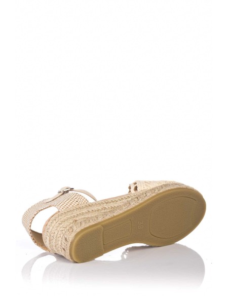 Comprar Sandalia con cuña de ganchillo - Esparto | Club del Zapato