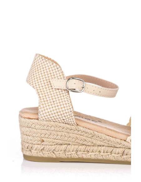 Comprar Sandalia con cuña de ganchillo - Esparto | Club del Zapato