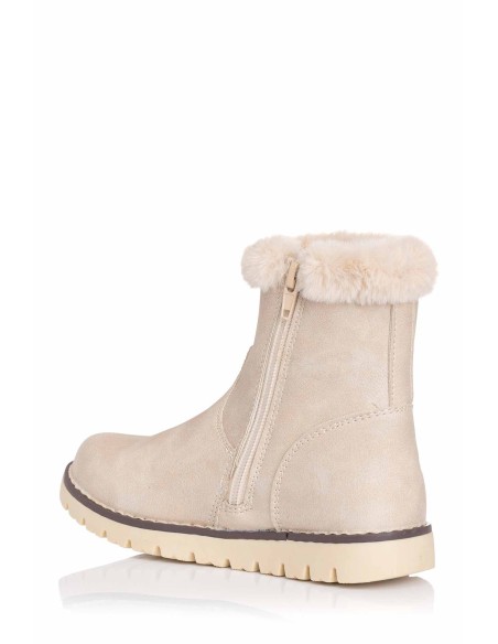 Conguitos Bota con cuello de pelo