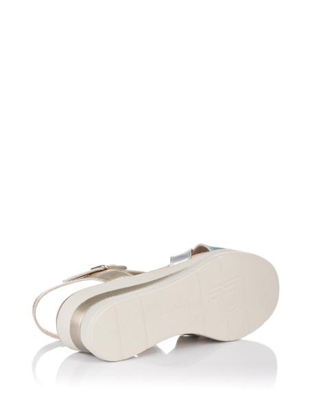 Pitillos Sandalia cuña - Piel