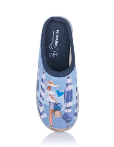 Plumaflex Zapatilla de casa - "Chica playa"