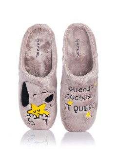 Comprar Zapatilla de casa - Perro "Buenas noches Te quiero" | Club del Zapato