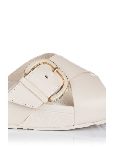 Comprar Sandalia con cuña Resin Buckle - Piel | Club del Zapato