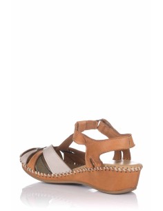 Comprar Sandalia de tiras con cuña - Piel | Club del Zapato 2