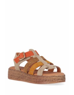 Comprar Sandalia con plataforma en piel - Mayra 02 | Club del Zapato