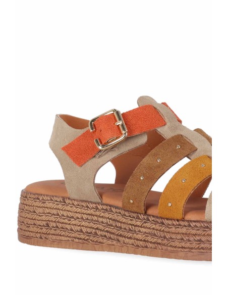 Comprar Sandalia con plataforma en piel - Mayra 02 | Club del Zapato