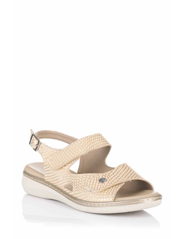 Pitillos Sandalia doble velcro - Piel