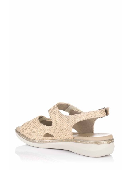 Pitillos Sandalia doble velcro - Piel