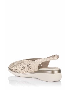 Comprar Sandalia calada con cuña - Piel | Club del Zapato 2