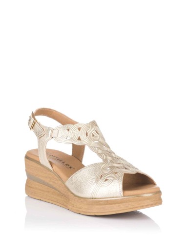 Comprar Sandalia cuña - Piel | Club del Zapato