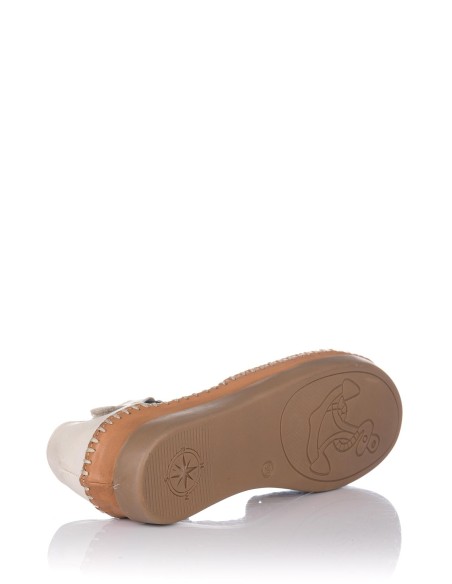 Comprar Sandalia calada con cuña - Piel | Club del Zapato