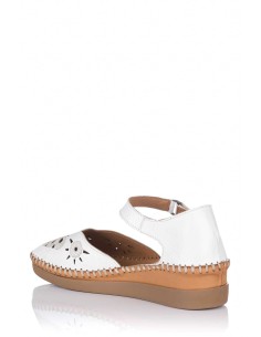 Comprar Sandalia calada con cuña - Piel | Club del Zapato 2