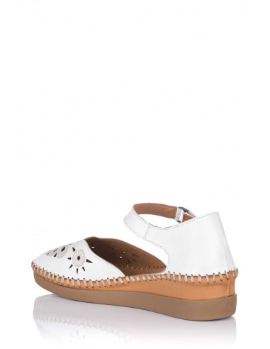 Comprar Sandalia calada con cuña - Piel | Club del Zapato