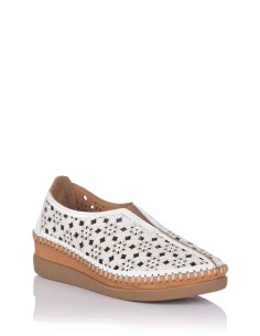 Comprar Mocasín con cuña calado - Piel | Club del Zapato