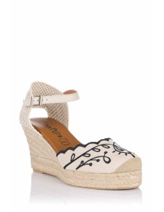 Konp@as Alpargata con cuña - Piel