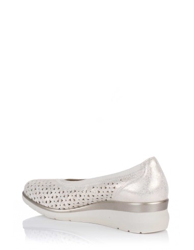 Comprar Bailarina calada con cuña - Piel | Club del Zapato