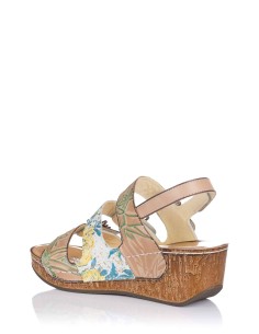 Laura Vita Sandalia con cuña - Piel 2