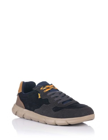 Jeep Zapatilla de piel - Tabasco Rum