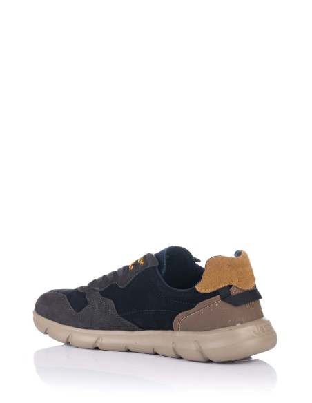 Jeep Zapatilla de piel - Tabasco Rum