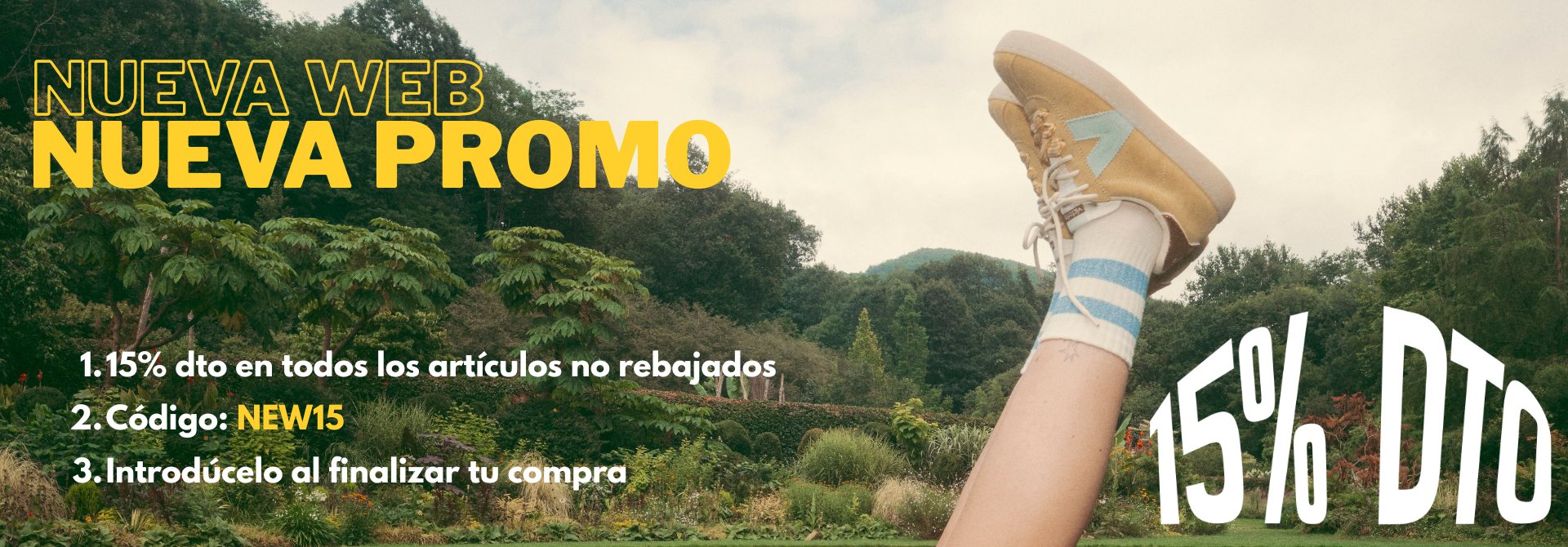 ¡15% de descuento!