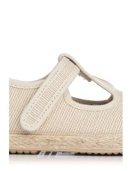 Sandália de lona - Velcro | Tokolate | Club del Zapato