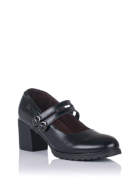 Sapato Mary Jane com salto - Pele | Treintas | Club del Zapato