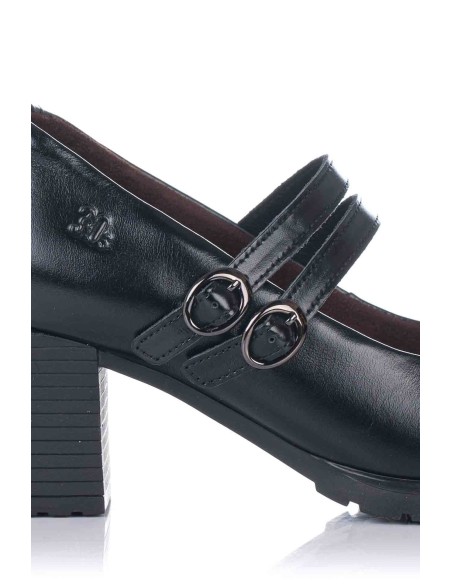 Sapato Mary Jane com salto - Pele | Treintas | Club del Zapato
