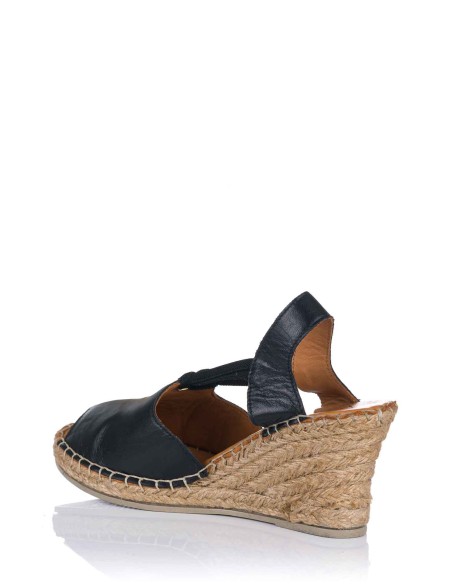 Sandália com cunha - Pele | Top 3 Shoes | Club del Zapato